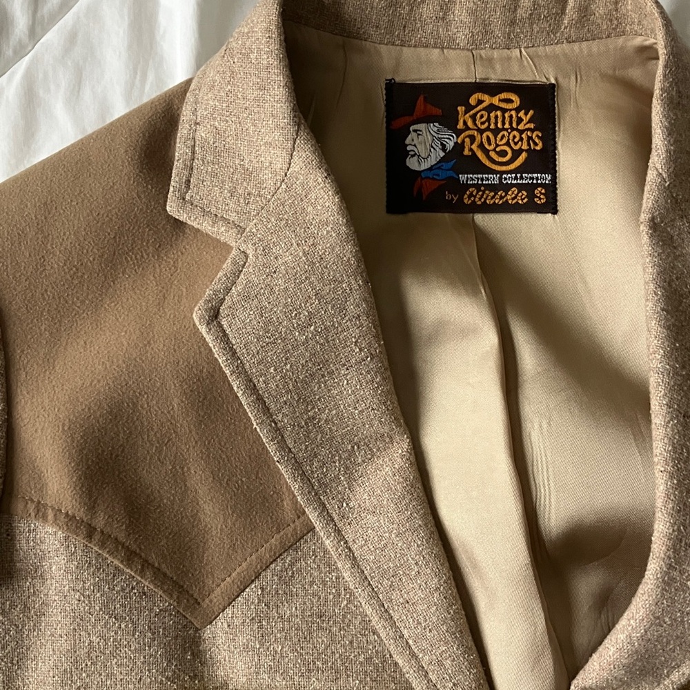 Kenny Rogers Tan Western Collection Blazer by Circle S